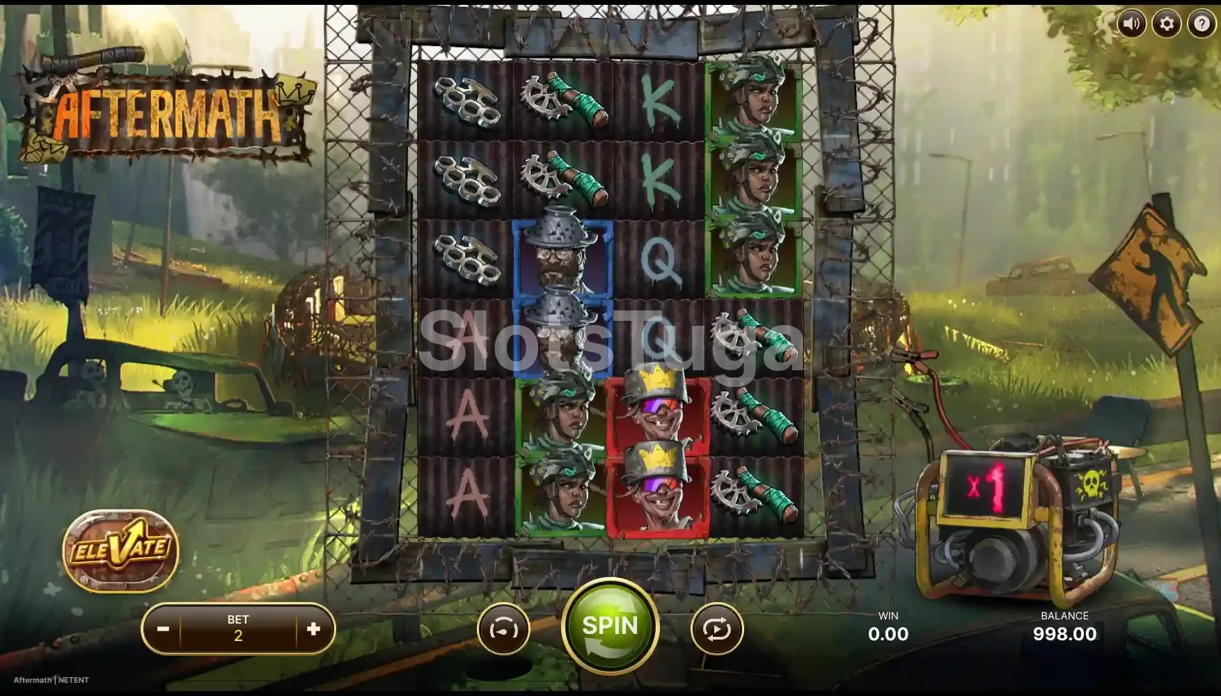 Grelha de 4 rolos e 6 linhas de Aftermath