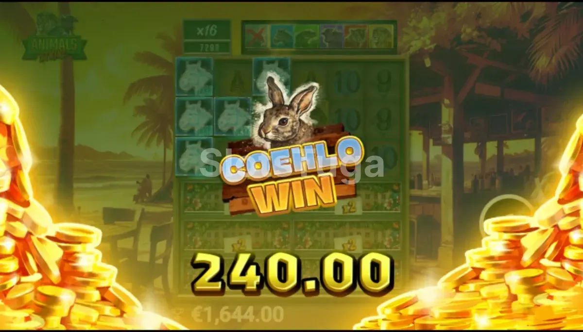 Big win no Animals Strike com multiplicadores explosivos na tela