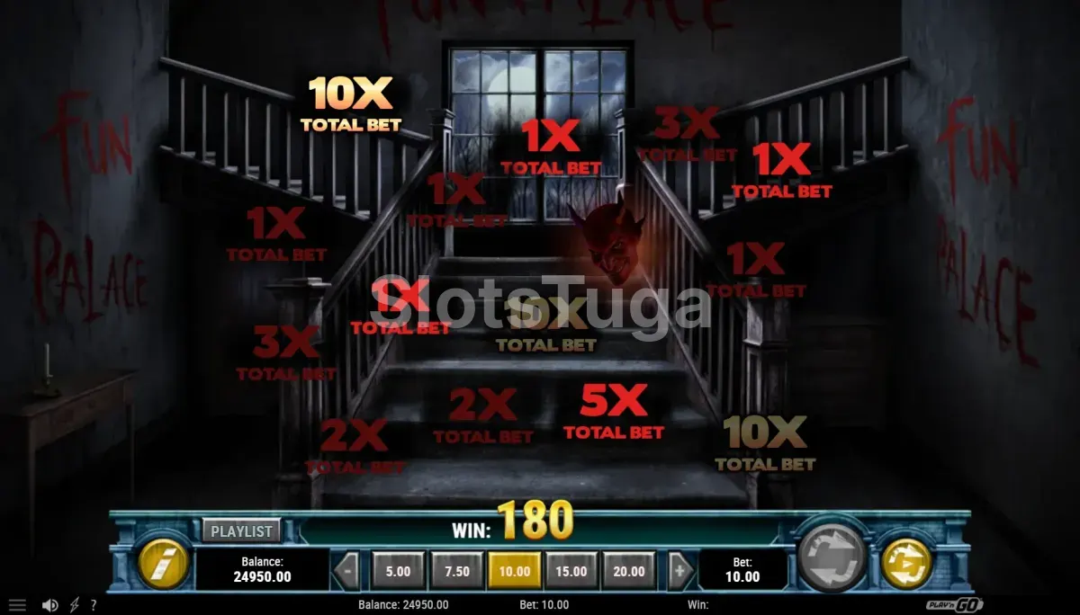 Tela do bonus game Fun Palace na slot Annihilator com seleção de bonecas