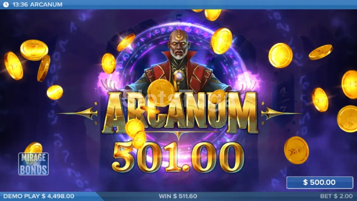 Grande vitória no Arcanum com multiplicador elevado