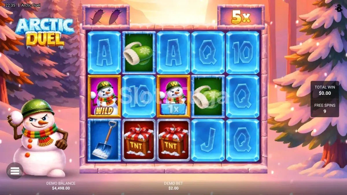 Ronda de rodadas grátis em Arctic Duel