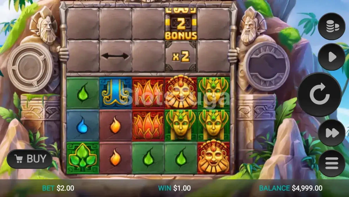 Jogo base da slot Atlantis Crush