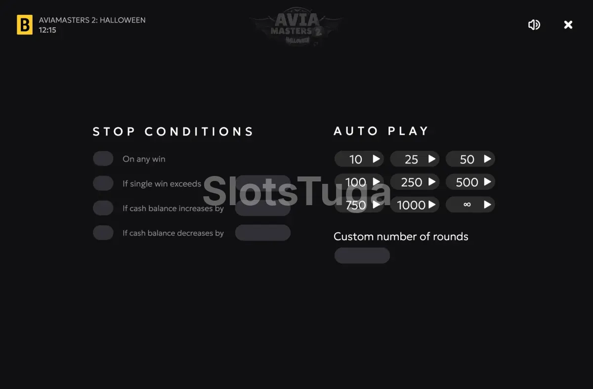 Painel de Autoplay de Aviamasters 2 Halloween