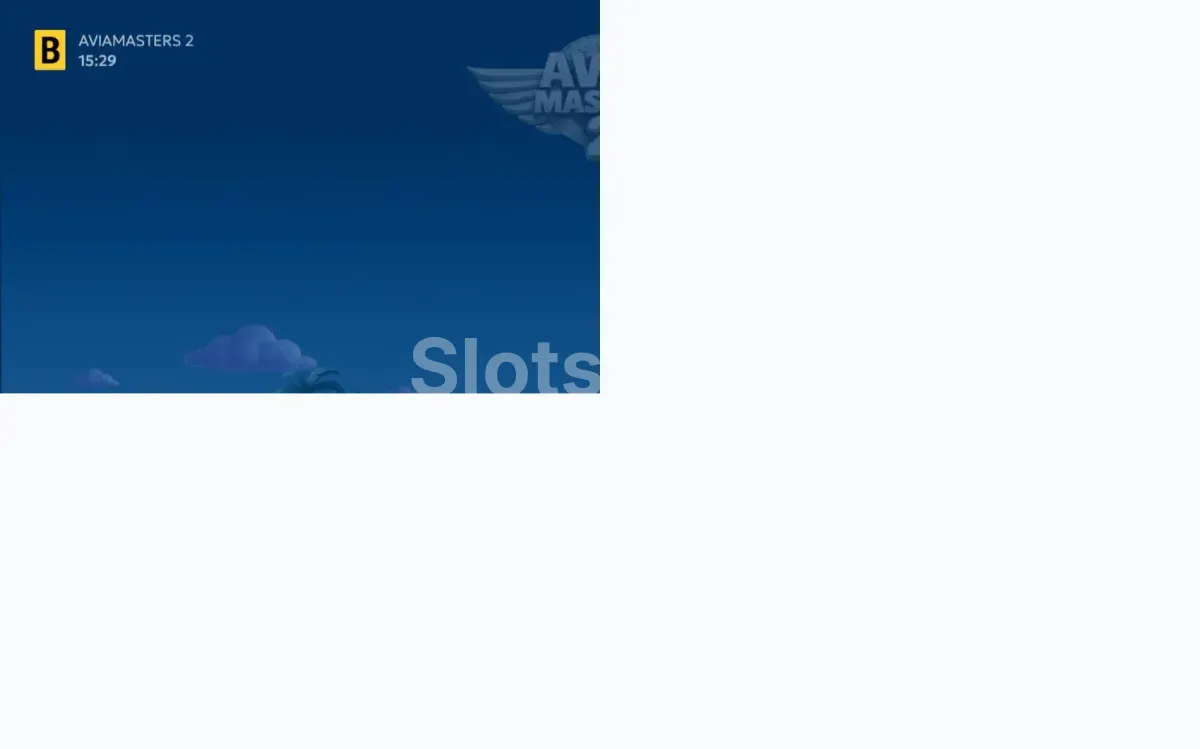 Jogo base de Aviamasters 2 com o avião sobre a água