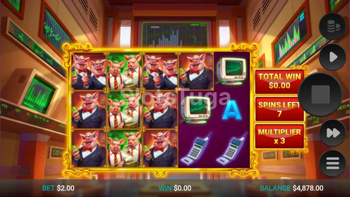 Rodadas grátis ativas na slot Bacon Bankroll