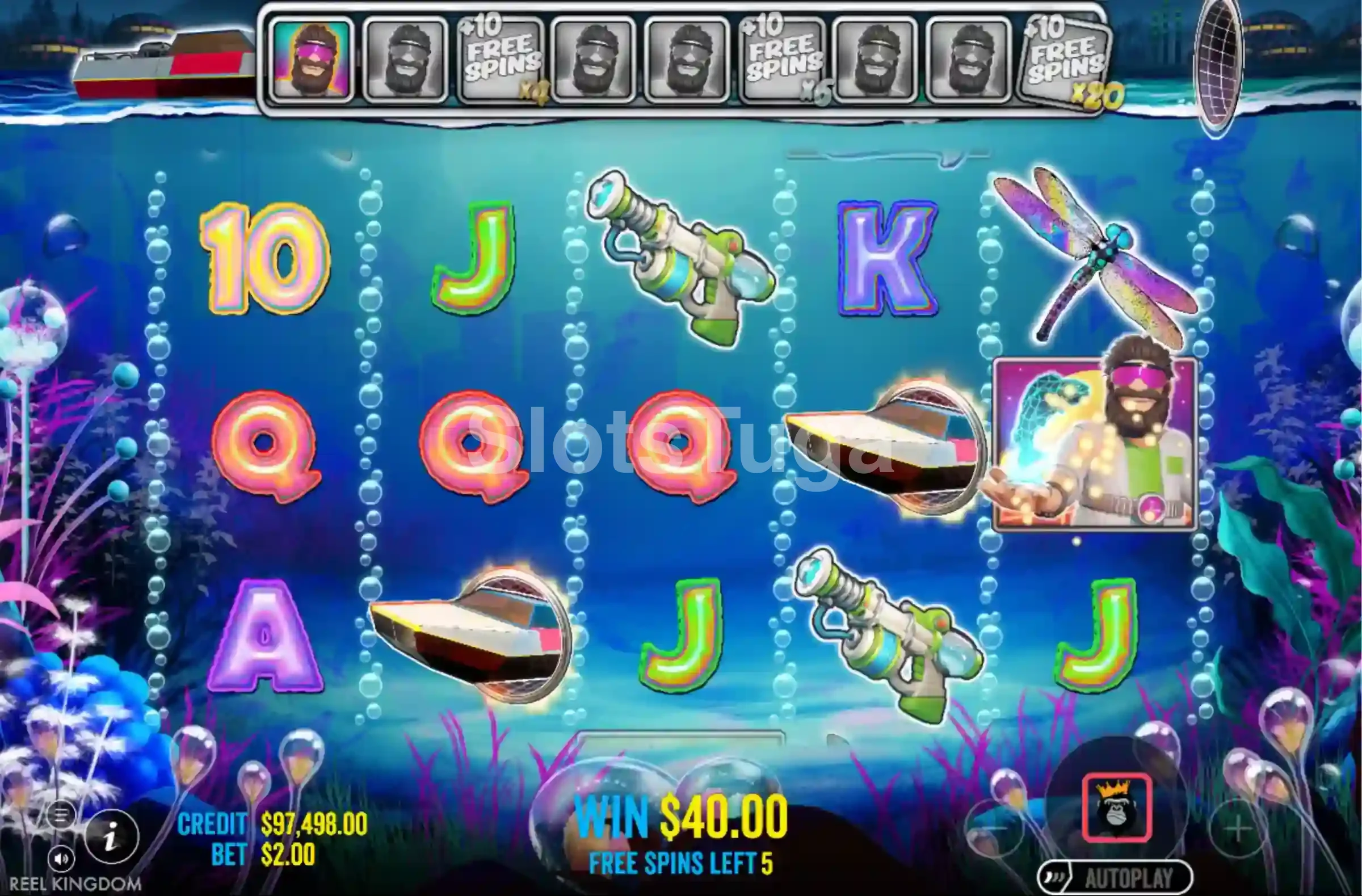 Modo de giros grátis do Big Bass Reel Repeat com multiplicadores ativos