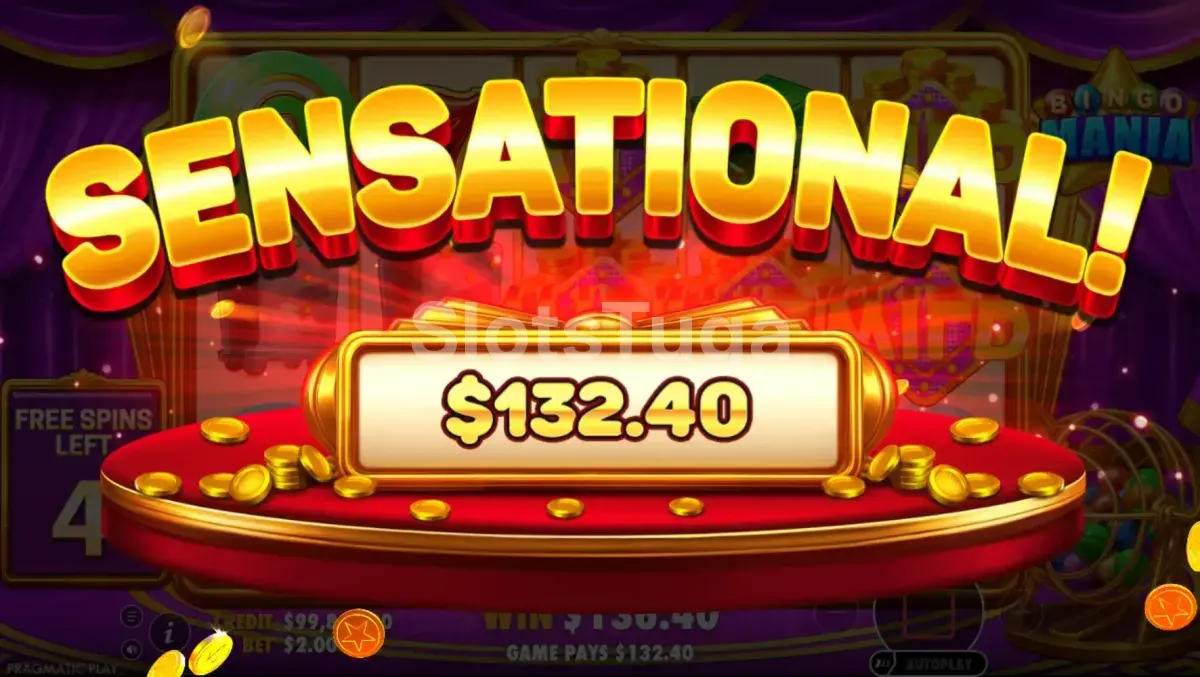 Grande vitória na Bingo Mania, potencial máximo da slot da Pragmatic Play