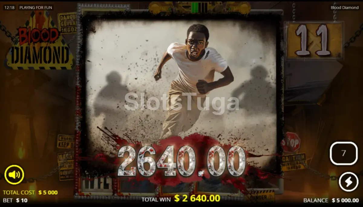 Big win no Blood Diamond com ganho expressivo na tela