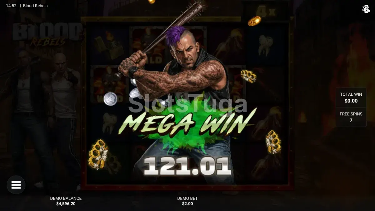 Big win conquistado na Blood Rebels