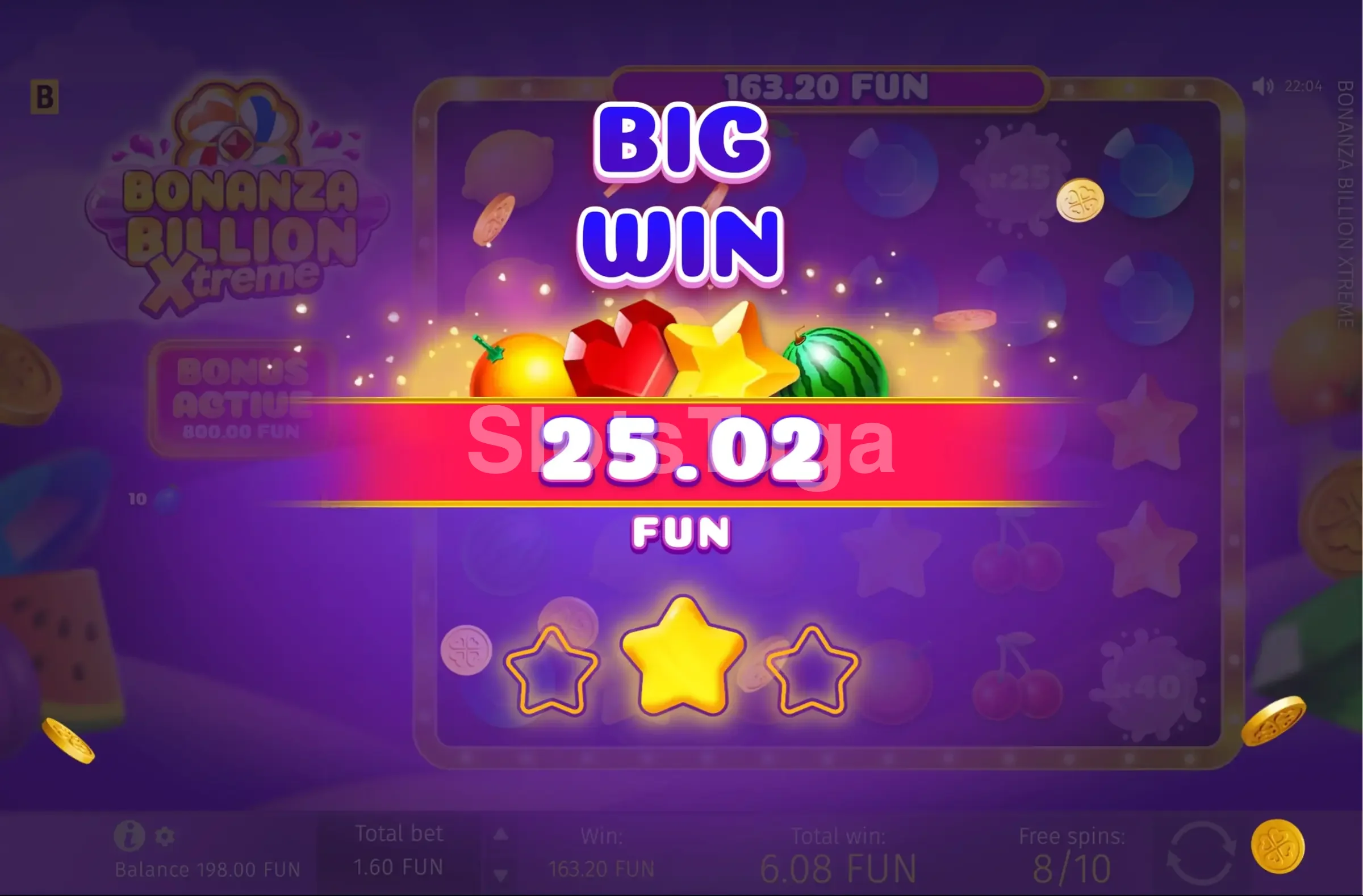 Big win no Bonanza Billion Xtreme com multiplicador alto na tela