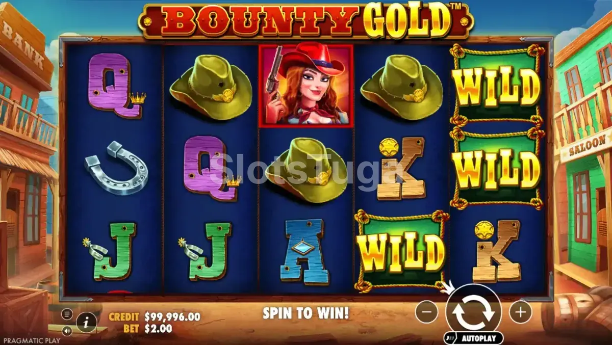 Rodada bônus de Bounty Gold com as quatro matrizes de respins ativas