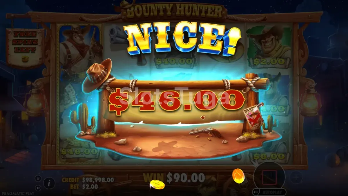 Grande vitória no Bounty Hunter - slot da Pragmatic Play