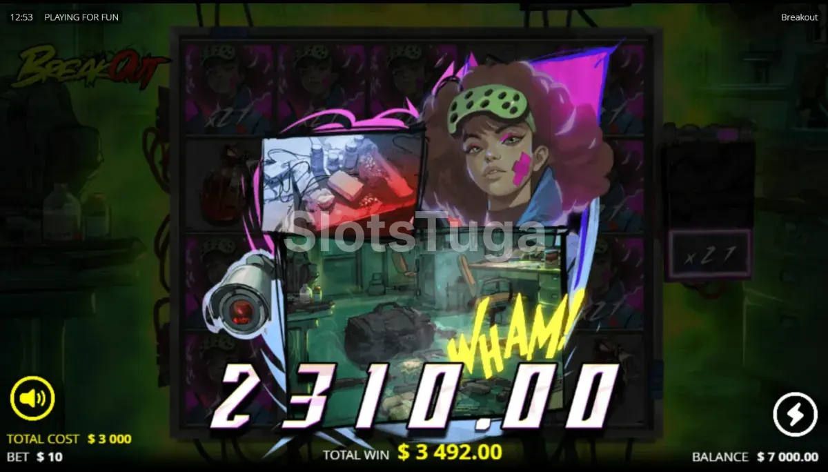 Grande vitória registrada na slot Breakout da Nolimit City