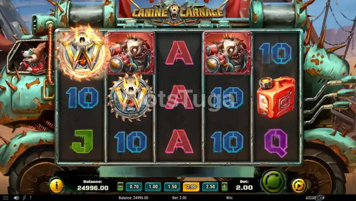 Rodada de bônus Bone Spins em Canine Carnage