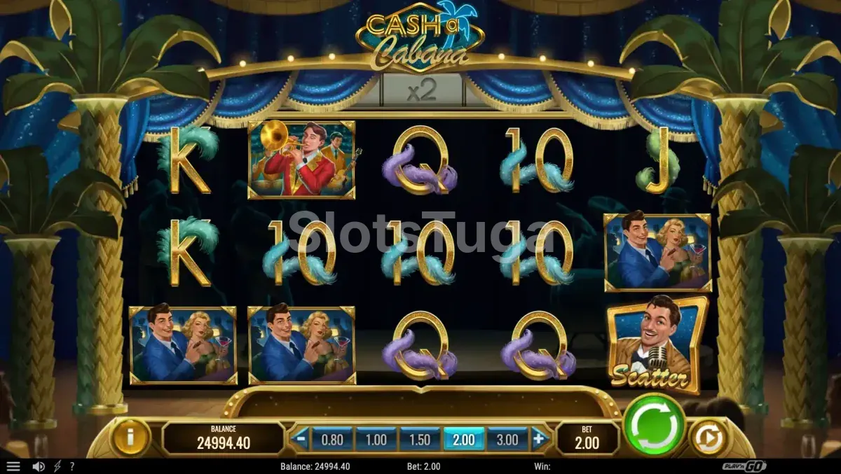 Rodadas grátis do Cabana Show na slot Cash-a-Cabana