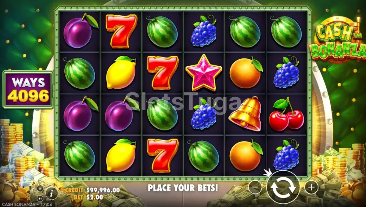 Recurso Increasing Ways Respin em ação na slot Cash Bonanza