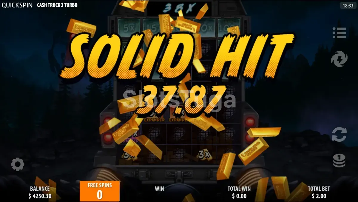 Big win na Cash Truck com multiplicadores acumulados no bônus