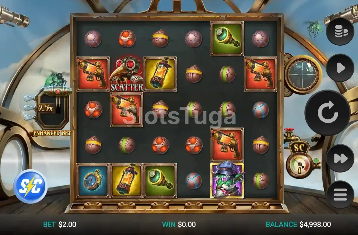 Ecrã do jogo base de Cloudforge