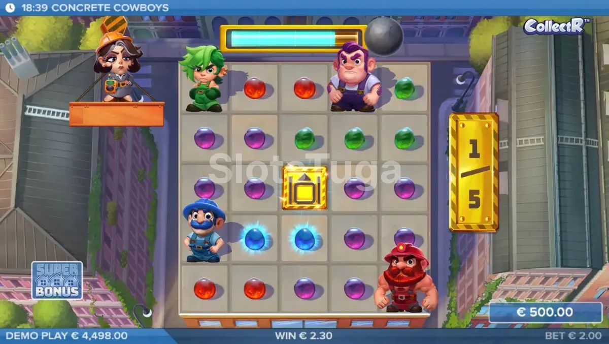 Free spins em Concrete Cowboys com Collectors a recolher gemas