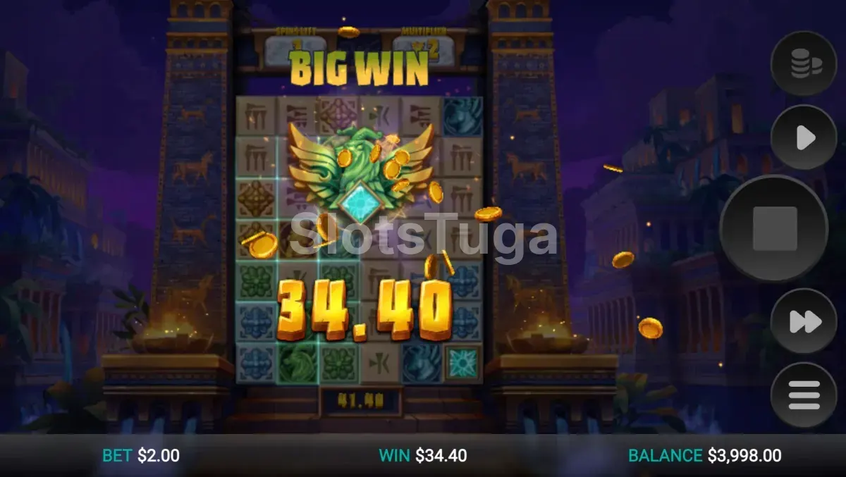 Grande vitória registrada na slot Conquer Babylon