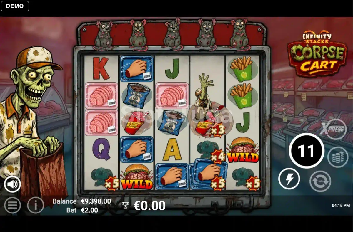 Ronda de Free Spins em Corpse Cart