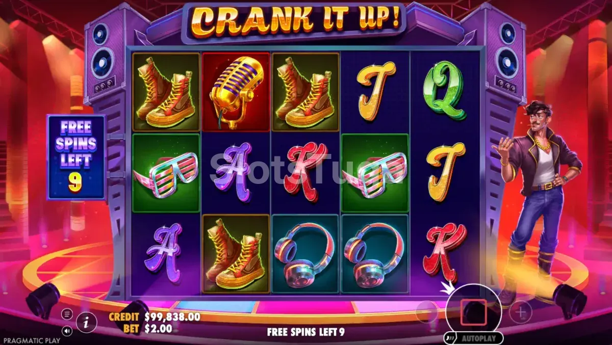 Rodadas gratuitas com multiplicadores na slot Crank It Up