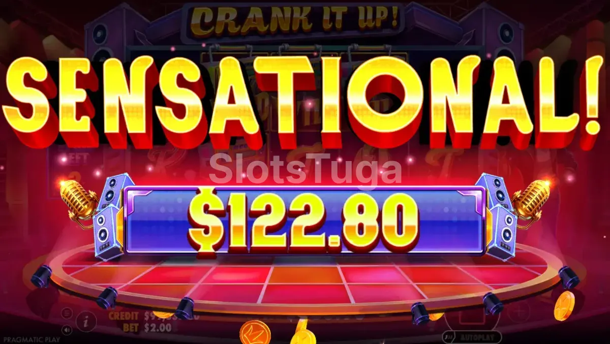 Grande vitória nos giros especiais da slot Crank It Up