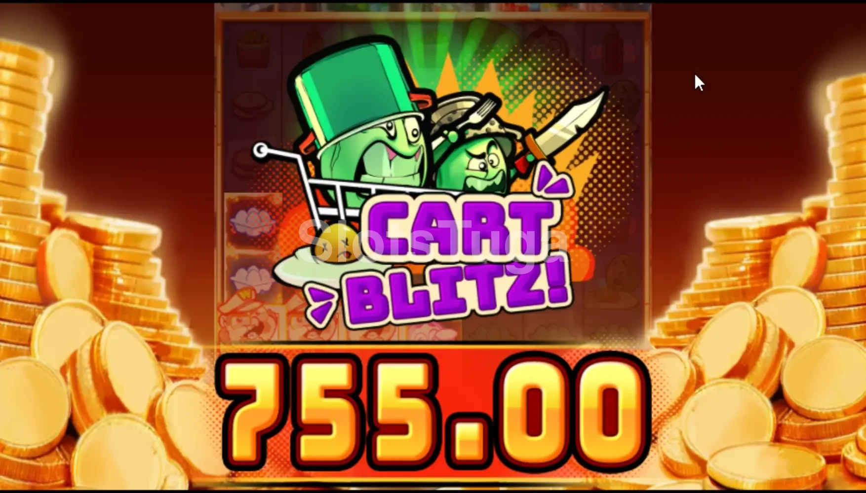 Big win na Crazy Mart Bonanza mostrando multiplicadores altos na tela