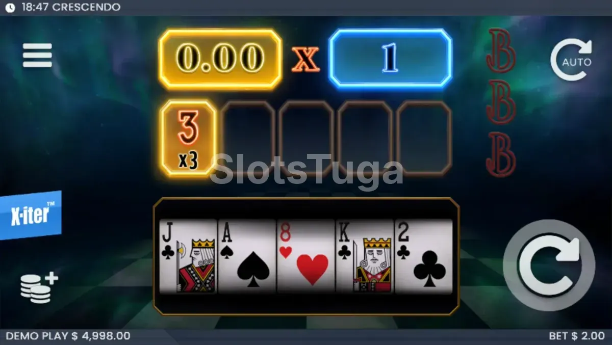 Jogo base da slot Crescendo da ELK Studios