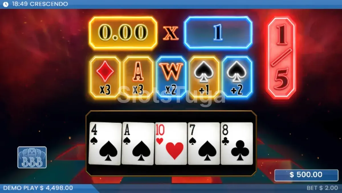 Free spins em ação na slot Crescendo
