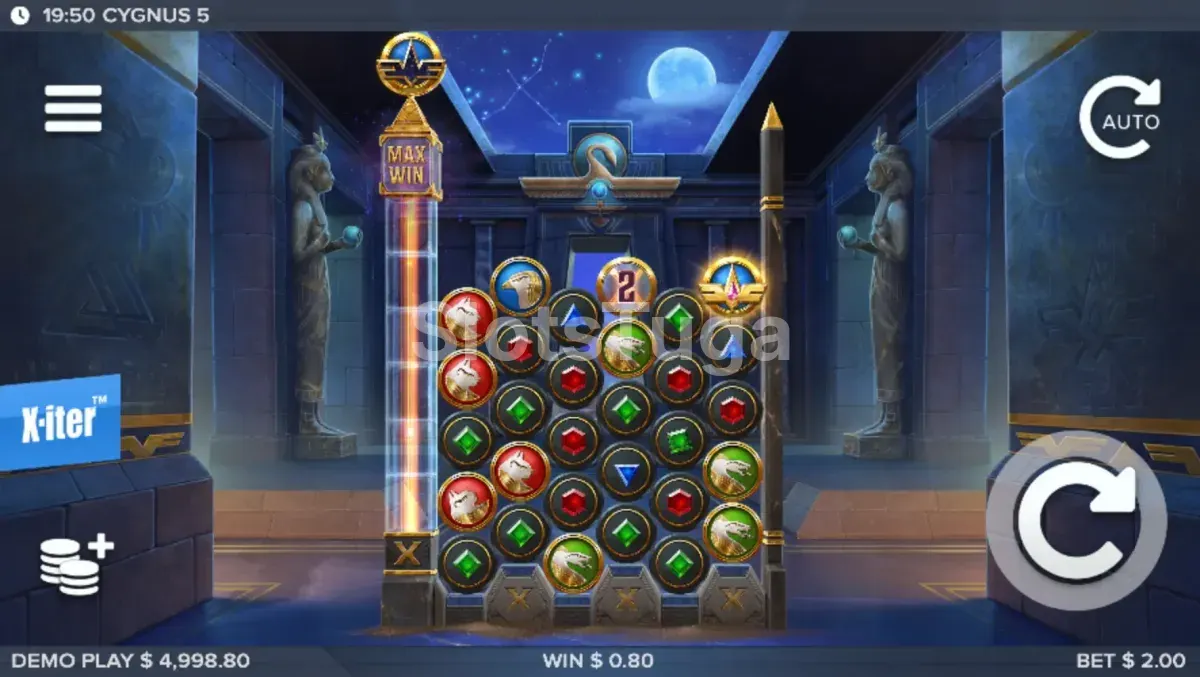 Jogo base da Cygnus 5 com os 6 rouleaux e 4 linhas visíveis