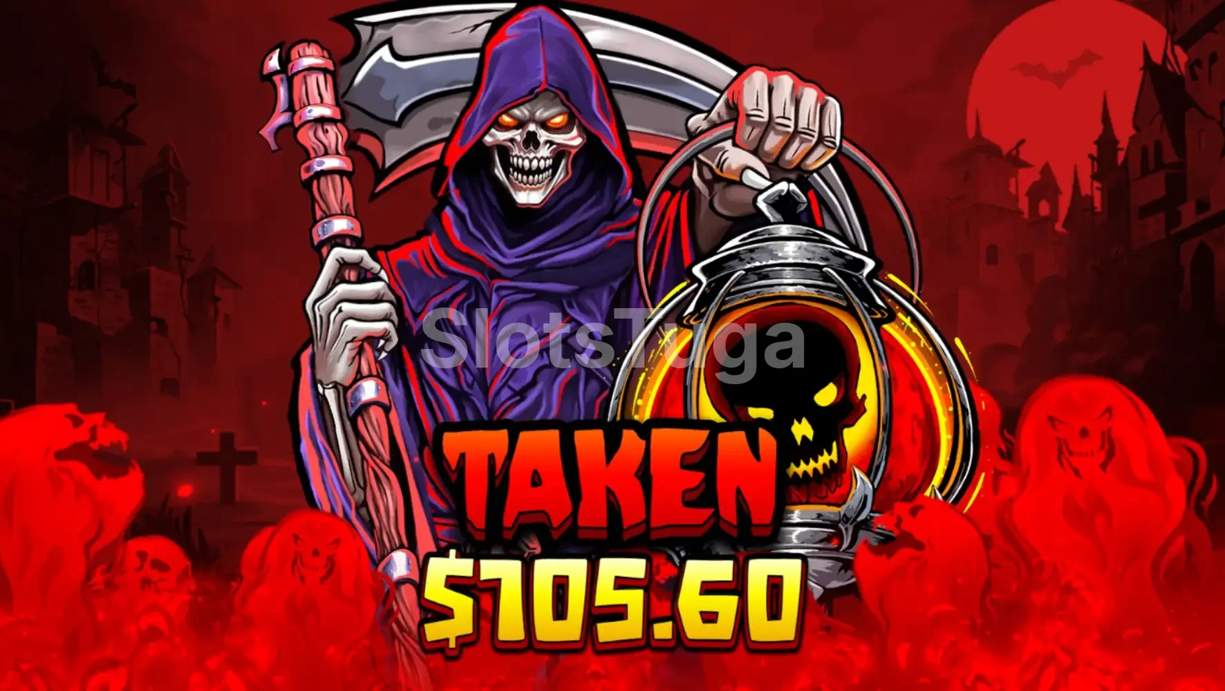 Big win na slot Death Dominion com multiplicadores altos
