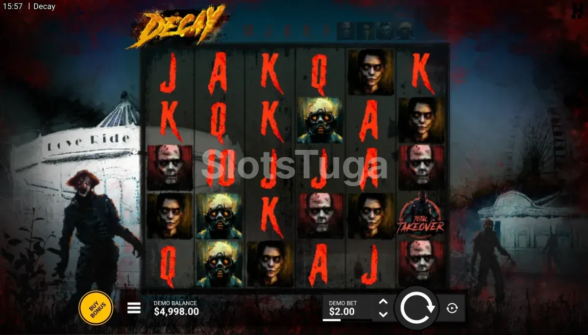 Grelha do jogo base de Decay