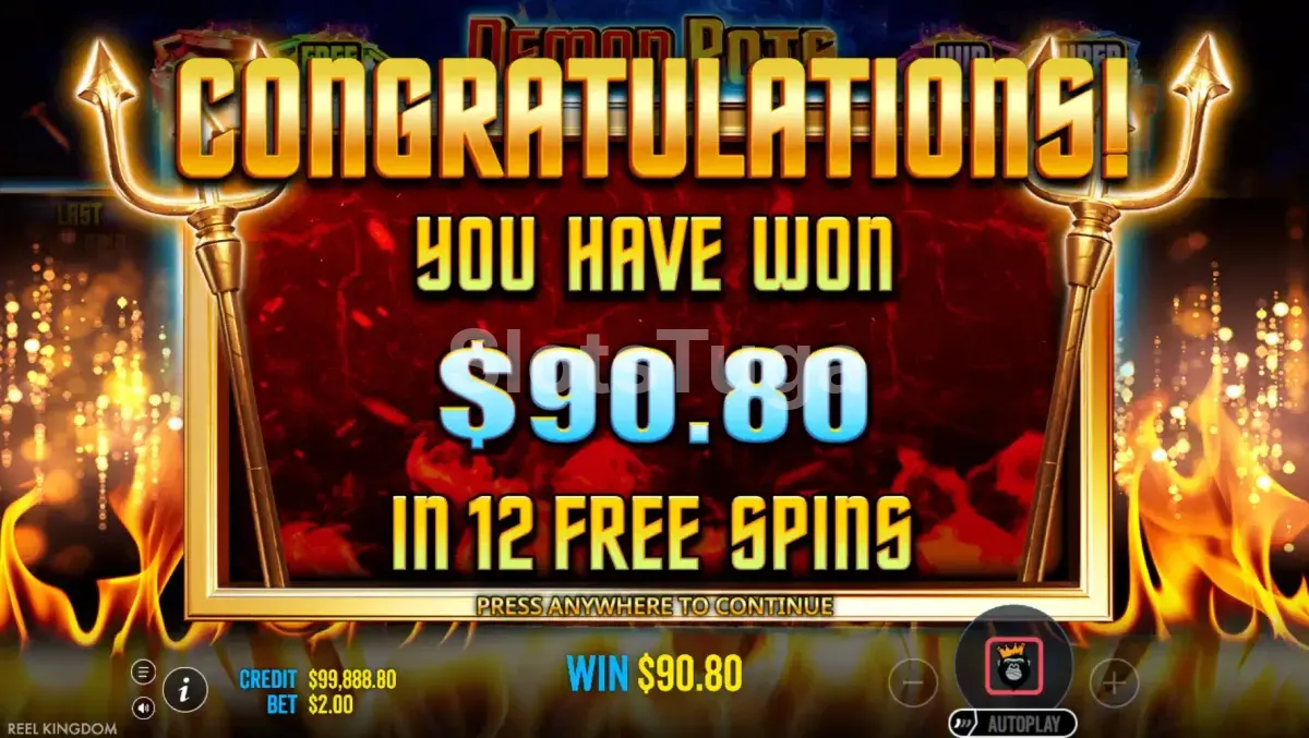 Grande vitória registrada na slot Demon Pots com saldo impressionante