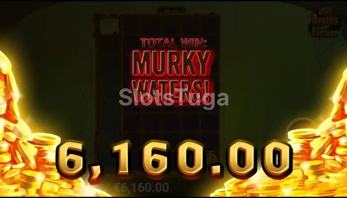 Grande vitória no Depths of Fortune com multiplicador alto na tela