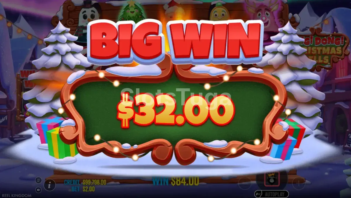 Big win épico na Ding Dong Christmas Bells