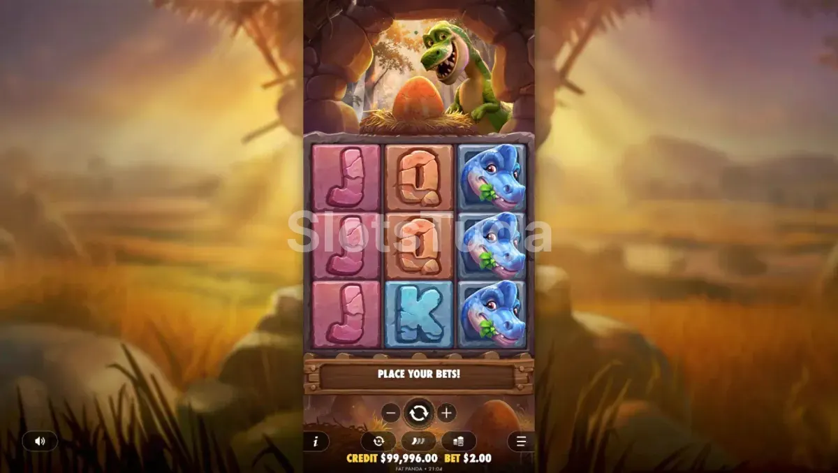 Segunda cena do jogo base da Dino Drop em ação