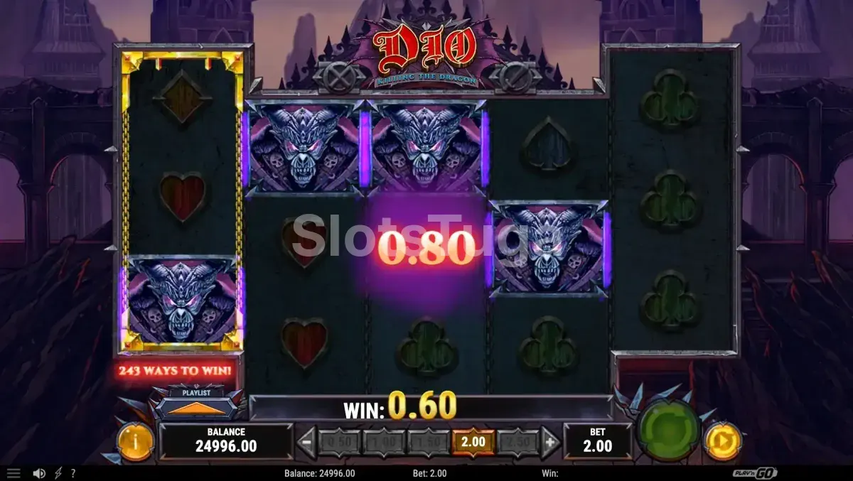 Rodada de giros grátis na slot Dio Killing the Dragon