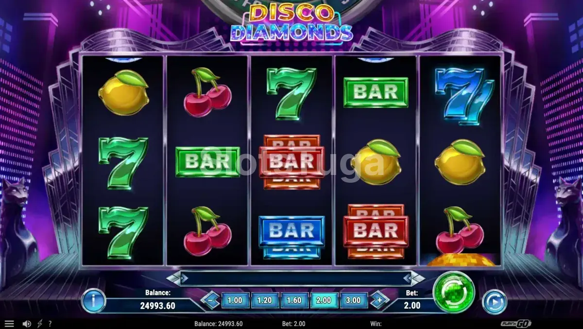 Jogo base da Disco Diamonds com rolos e bola de discoteca