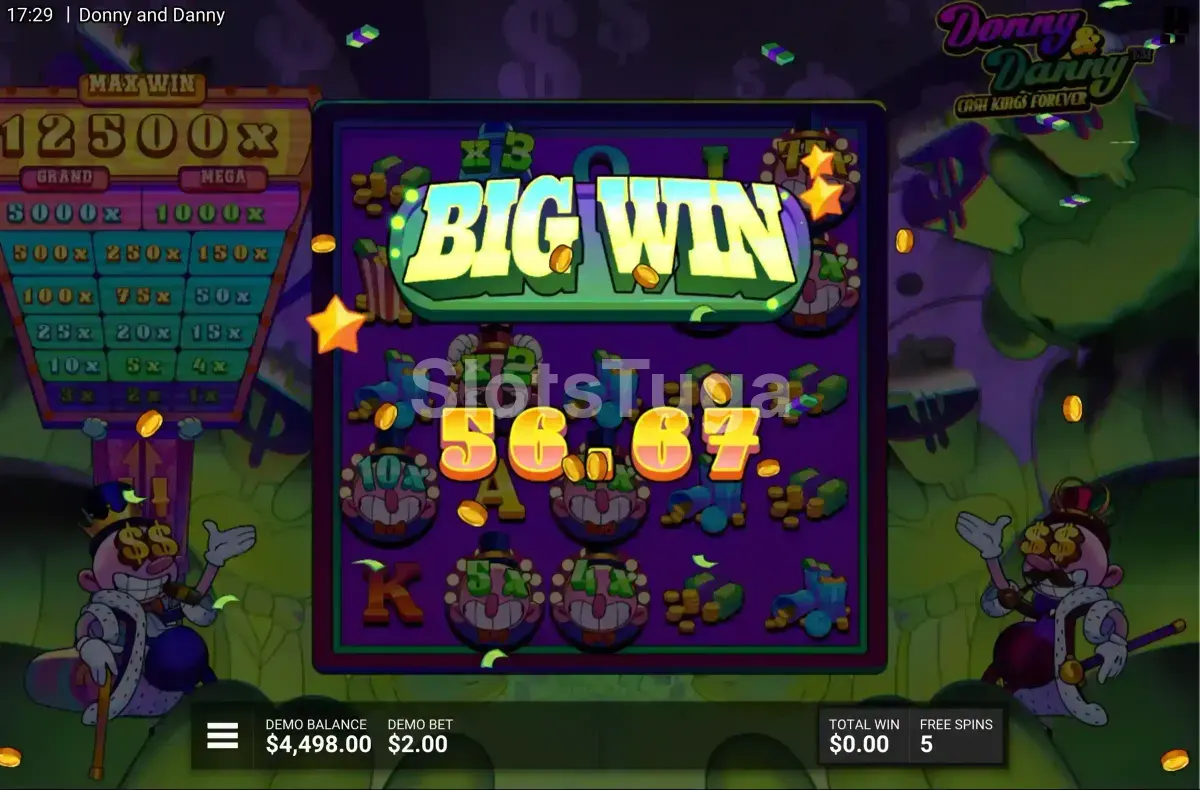 Big Win épico na slot Donny And Danny da Hacksaw Gaming