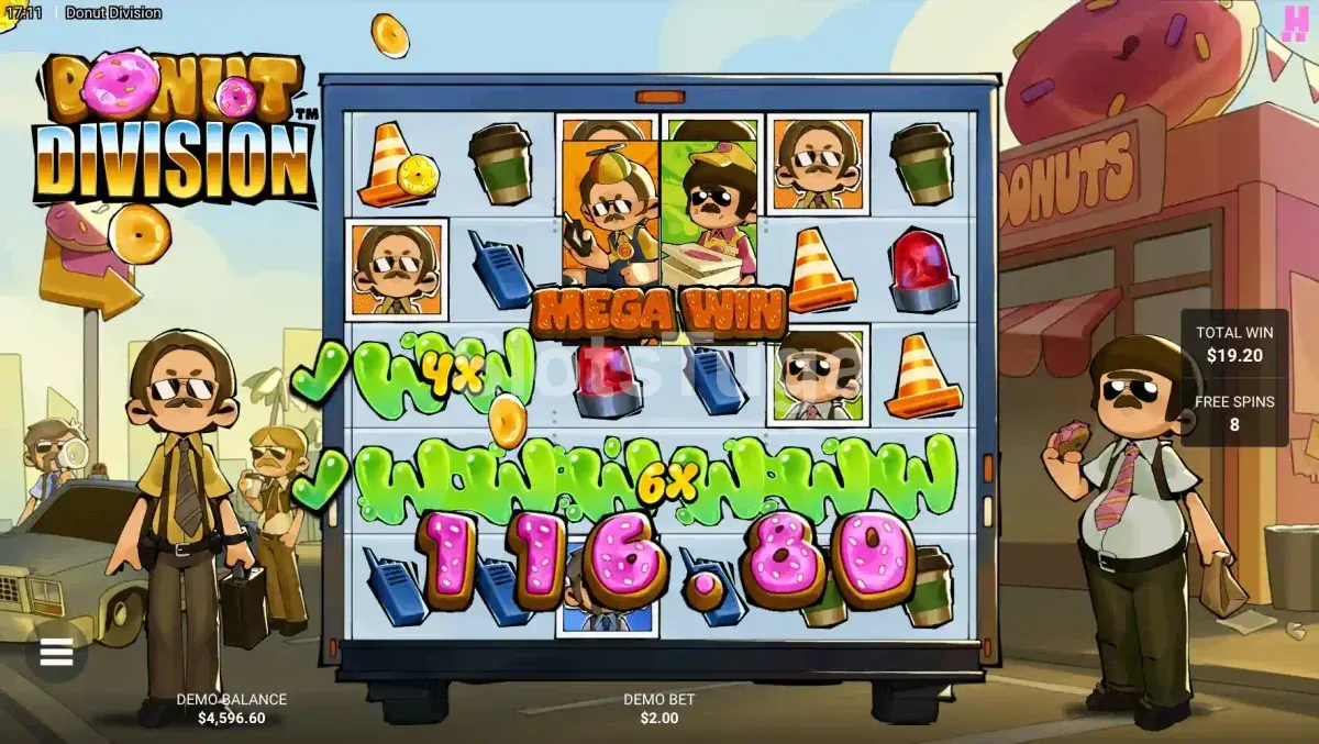 Grande vitória na Donut Division com multiplicadores ativados