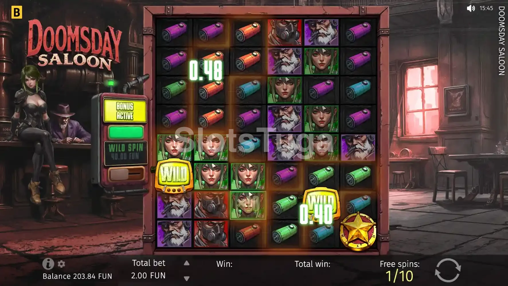 Rodadas grátis ativadas no Doomsday Saloon da BGaming