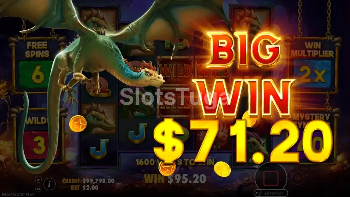 Grande vitória conquistada na slot Drago Jewels of Fortune durante o modo bônus
