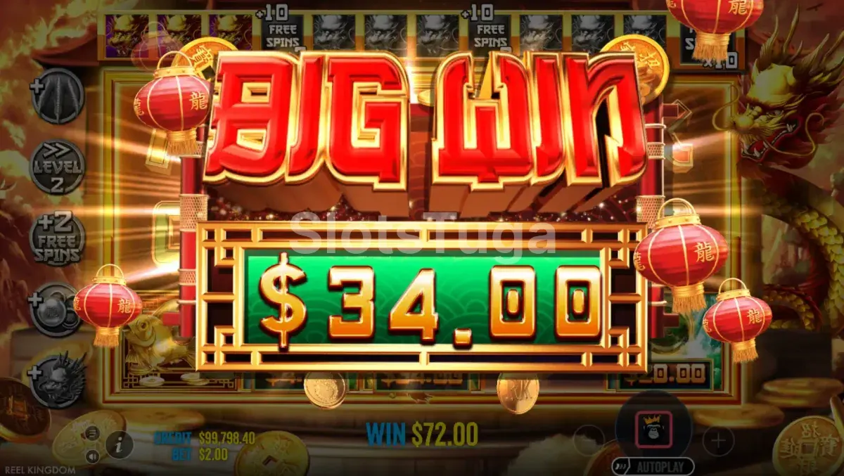 Big win no Dragon Gold 88 com multiplicador ativo