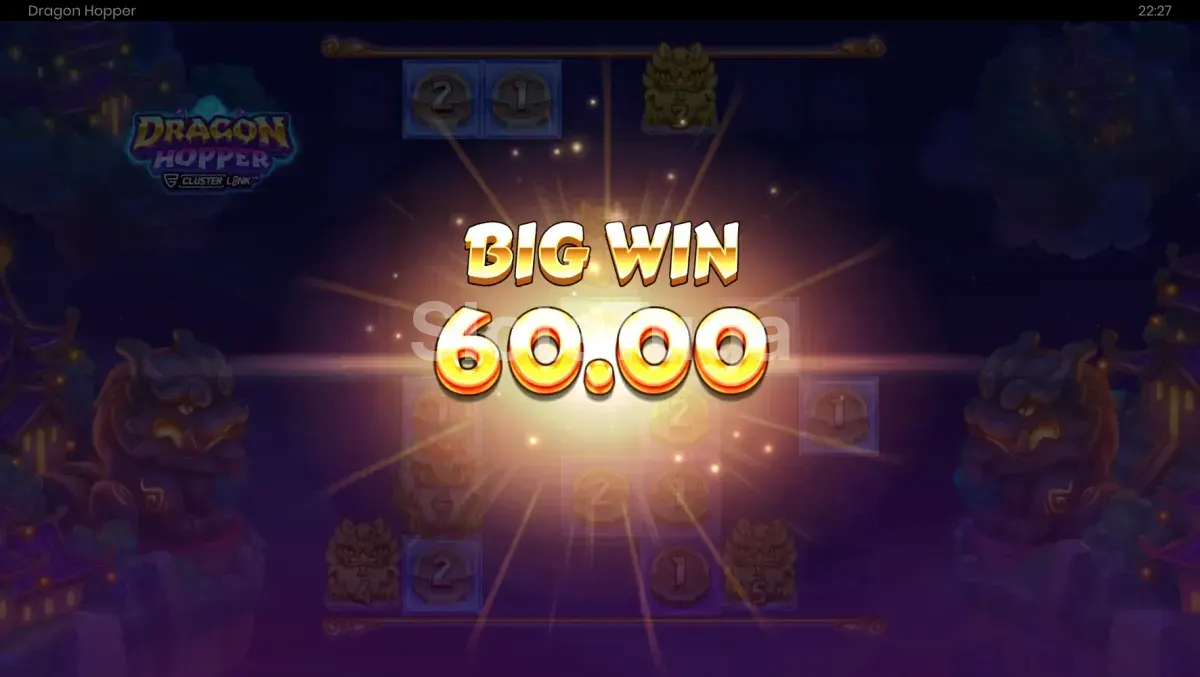 Grande vitória no Dragon Hopper com multiplicadores altos ativos