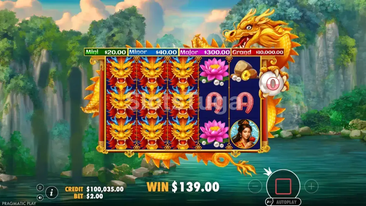Rodadas grátis em andamento na Dragon's Gate Bonus Choice com modificadores ativos