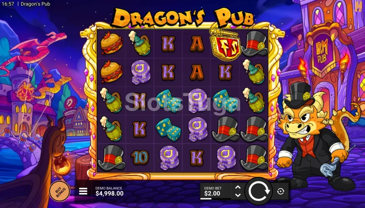 Grid do jogo base de Dragons Pub