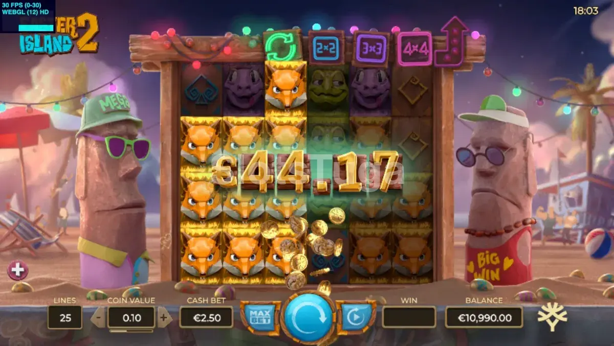 Big win impressionante capturado no Easter Island 2