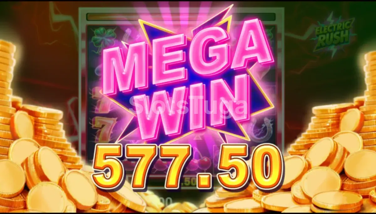 Big win na Electric Rush com placar de ganho expressivo na tela