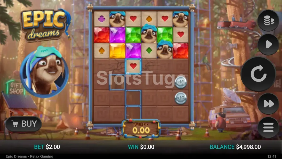 Jogo base do Epic Dreams com o Chip ao lado dos rolos